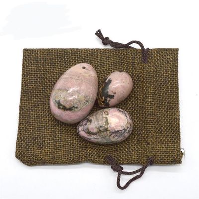Kegel-oefening Ei Set Rhodonite Stone Jade Yoni Massage voor het emotionele welzijn van vrouwen