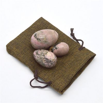 Kegel-oefening Ei Set Rhodonite Stone Jade Yoni Massage voor het emotionele welzijn van vrouwen