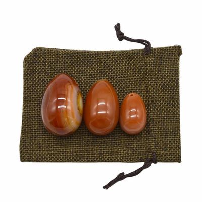 2024 Carnelian Yoni Egg Red Agate Jade Egg voor vaginale versterking Oefening Massage Therapie