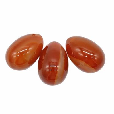 2024 Carnelian Yoni Egg Red Agate Jade Egg voor vaginale versterking Oefening Massage Therapie