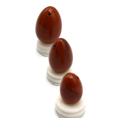 Roodsteen Vaginale Yoni Massager Kegel-oefening Jade eieren voor vrouwen Verbeteren de gezondheid van de bekkenbodem
