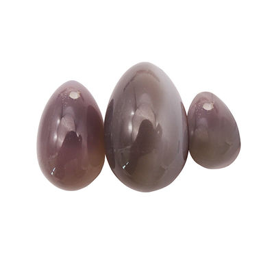 Yoni Eggs Set Healing Polished Grey Agate Egg Kaigl Vagina Dumbbell Yoni Massage Stones 3 maten voor intiem welzijn