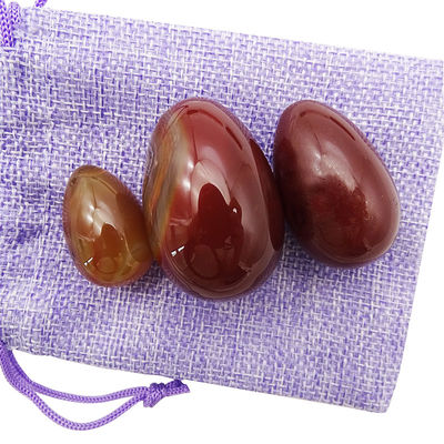 Regionaal kenmerk Yoni eieren Rode agaat Natuurlijke edelsteen Jade eieren Voor vrouwen Kegel oefening
