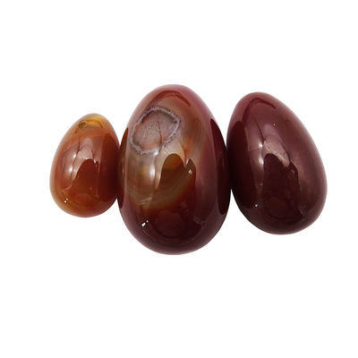 Regionaal kenmerk Yoni eieren Rode agaat Natuurlijke edelsteen Jade eieren Voor vrouwen Kegel oefening