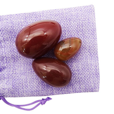 Regionaal kenmerk Yoni eieren Rode agaat Natuurlijke edelsteen Jade eieren Voor vrouwen Kegel oefening