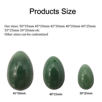 Vrouwen Gezondheid Groene Aventurine Natuurlijke Jade Eieren voor bekkenbodem en vaginale strenger