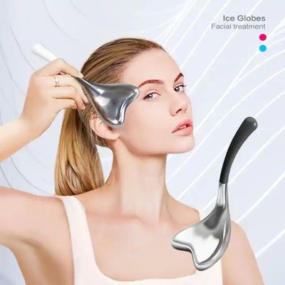 Roestvrij staal koelende gezichts-ijsbolletjes voor gezichtsverzorging Luxe Gold/Silver Cryo Globes