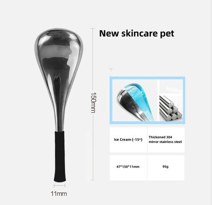 Roestvrij staal koelende gezichts-ijsbolletjes voor gezichtsverzorging Luxe Gold/Silver Cryo Globes
