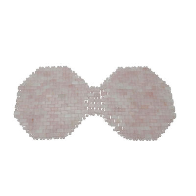 Borstmassage Natural Gemstone Jade Slaapmasker Roze kwarts Oogmasker Anti-aging Warm of koud Gebruik van Stone Ice Oogmasker voor het gezicht