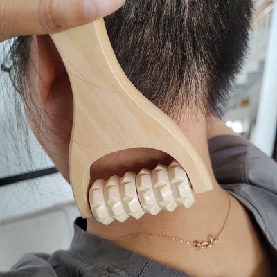 Houten gezichtsroller gezichtsgras Boom Houten massager voor trending producten Schoonheidsinstrumenten voor vrouwelijk gezicht Huidmassage