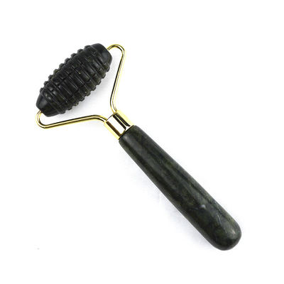 Gepersonaliseerd logo beschikbaard Spikey Natural Xiuyan Jade Facial Guasha Roller Face Massager voor huidmassage Gua Sha schoonheidsinstrumenten voor vrouw