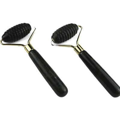 Gepersonaliseerd logo beschikbaard Spikey Natural Xiuyan Jade Facial Guasha Roller Face Massager voor huidmassage Gua Sha schoonheidsinstrumenten voor vrouw