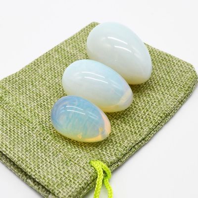 Opaliet Yoni-eier Bekken Kegel-oefening Jade-eier voor het versterken van vaginale spieren en kristallen balmassage