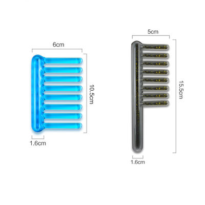 2024 Populair Gua Sha Lady Comb Zwart/blauw Massage Comb voor onderhoud van lang haar en dubbele functie IJsspier schoonheid