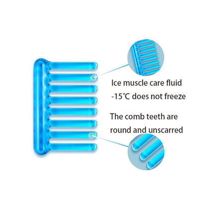 2024 Populair Gua Sha Lady Comb Zwart/blauw Massage Comb voor onderhoud van lang haar en dubbele functie IJsspier schoonheid