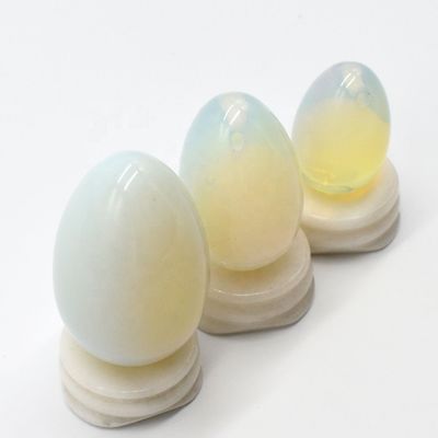 Opaliet Yoni-eier Bekken Kegel-oefening Jade-eier voor het versterken van vaginale spieren en kristallen balmassage