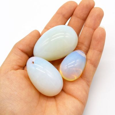 Opaliet Yoni-eier Bekken Kegel-oefening Jade-eier voor het versterken van vaginale spieren en kristallen balmassage