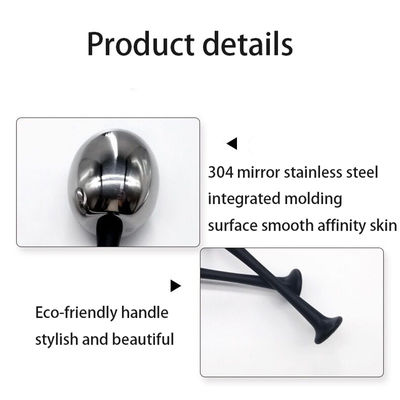 Gepersonaliseerd logo beschikbaard roestvrij staal ijs gezichtsbolletjes voor vrouwen Gezicht Ogen schoonheid cryo sticks Roller Gua Sha Freeze Tools