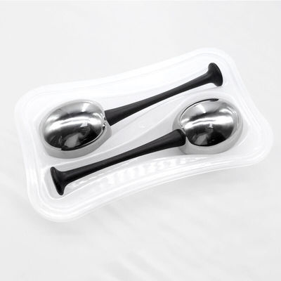 Gepersonaliseerd logo beschikbaard roestvrij staal ijs gezichtsbolletjes voor vrouwen Gezicht Ogen schoonheid cryo sticks Roller Gua Sha Freeze Tools