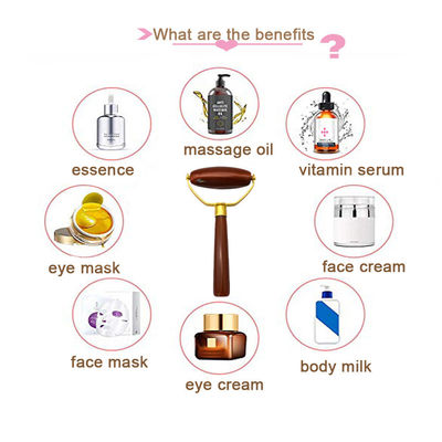 Agate Face Gua Sha Roller Body Skin Care Stone Gezichtsmassage voor vrouwen om stress en oogzwelling te verlichten