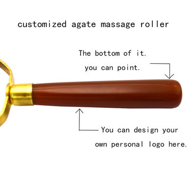 Agate Face Gua Sha Roller Body Skin Care Stone Gezichtsmassage voor vrouwen om stress en oogzwelling te verlichten