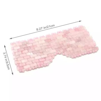 16*9cm Eco-vriendelijk natuurlijk Jade Gezichtsmasker en Rose Quartz Gezichtsmasker Beauty Essential Double Pack