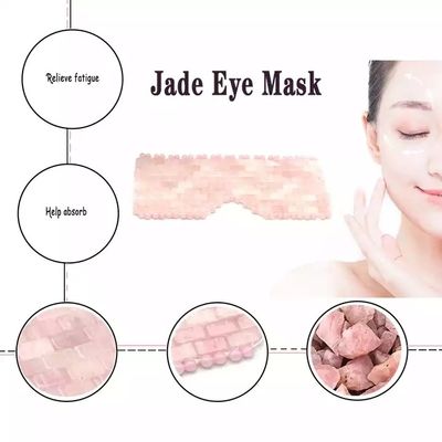 16*9cm Eco-vriendelijk natuurlijk Jade Gezichtsmasker en Rose Quartz Gezichtsmasker Beauty Essential Double Pack