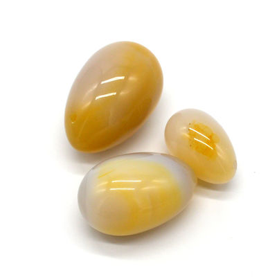 Graveren Natuurlijke Agate Steen Eieren Gedrolde Vaginale Oefening Jade Eieren 45*30mm/40*25mm/30*20mm