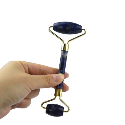 Gezichtsmassage Schoonheidsproduct Ooghoofdmassageur Blauw Sodalite Gezichtsrol Jade Gua Sha Gereedschap Voor Huidverzorging Met Gepersonaliseerd Logo