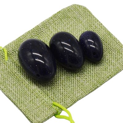 Gesneden blauwe jade Yoni eieren Versterken uw vaginale spieren efficiënt