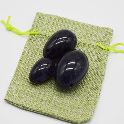 Gesneden blauwe jade Yoni eieren Versterken uw vaginale spieren efficiënt