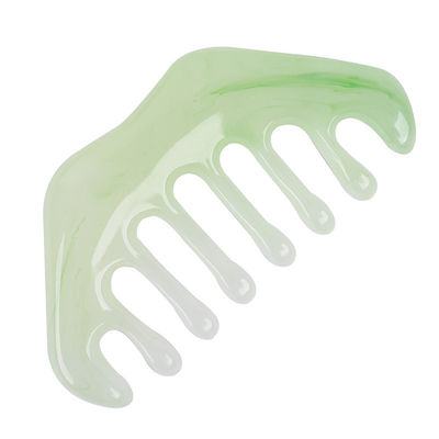 ISO9001-gecertificeerde hars Gua Sha Massager Comb voor hoofdhuidverzorging en acupunttherapie Bijenwas