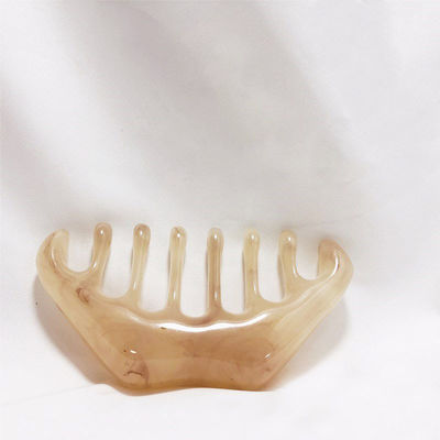 ISO9001-gecertificeerde hars Gua Sha Massager Comb voor hoofdhuidverzorging en acupunttherapie Bijenwas