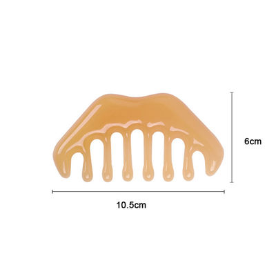 ISO9001-gecertificeerde hars Gua Sha Massager Comb voor hoofdhuidverzorging en acupunttherapie Bijenwas