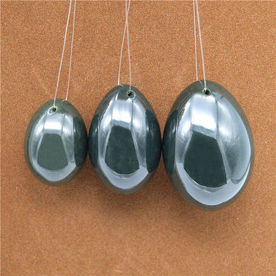 Groene Jade Yoni Eieren Gravure Nefriet Jade Eieren voor vaginale oefening Snijwerk Type Gravure
