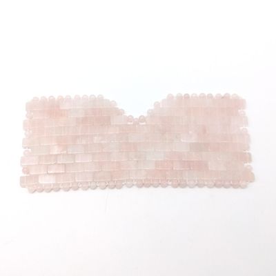2019 Handwerk Slaap Gezicht Jade Maskers Natuurlijke Roos Kwartz Oogmasker voor Beauty Mat S