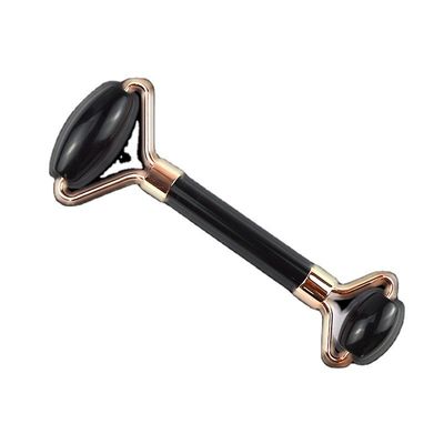 Natural Black Obsidian Roller Guasha Massage Facial Gua Sha Roller voor Gezicht Nek en Oog Classic Jade Roller betaalbaar