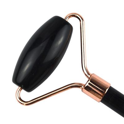 Natural Black Obsidian Roller Guasha Massage Facial Gua Sha Roller voor Gezicht Nek en Oog Classic Jade Roller betaalbaar