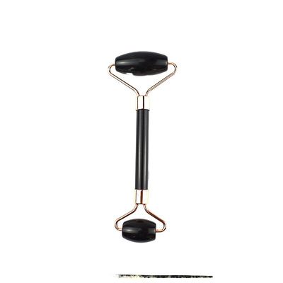 Natural Black Obsidian Roller Guasha Massage Facial Gua Sha Roller voor Gezicht Nek en Oog Classic Jade Roller betaalbaar