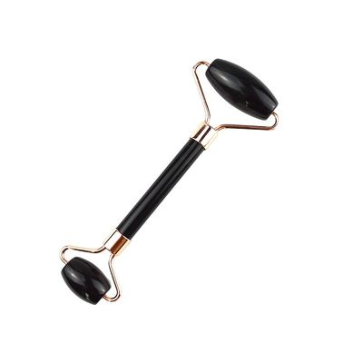Natural Black Obsidian Roller Guasha Massage Facial Gua Sha Roller voor Gezicht Nek en Oog Classic Jade Roller betaalbaar