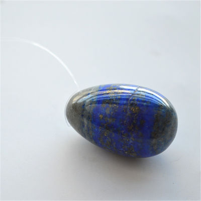 Set van 3 Lapis Lazuli Steen Eieren Natuurlijke Kegel Oefening Eieren Edelsteen Jade Yoni Eieren Gedrolde of Ongedrolde 3 maten Gemaakt