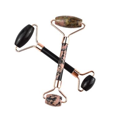 Gezichtsmassager Rhodonite Stone Jade Roller Gua Sha voor spiermassage Anti-aging 100% natuurlijke edelsteen Custom Logo Home