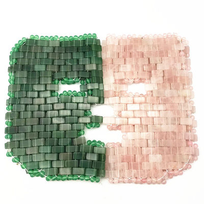 Gepersonaliseerd logo Natuurlijke schoonheid Jade Stone Mask Roze Rose Quartz Godin Gezicht Mask Gezicht Mask