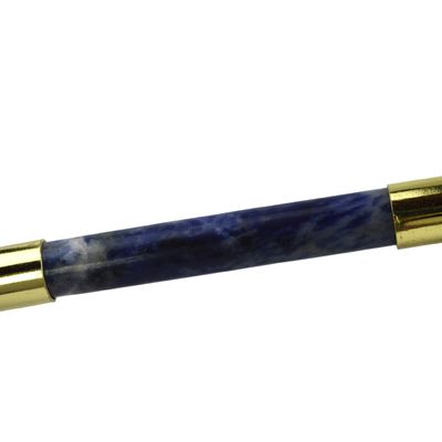 Blue Sodalite Face Guasha Roller 100% natuurlijke kristal Gua Sha massager voor huidverzorging en spa massage