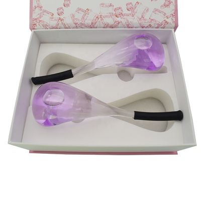 2024 IJssfeer Glas Beauty IJsscherm Gezichtsmassage Hulpmiddelen Paarse massageball voor Vrouw Ogen Nek Asmr van Popular Products