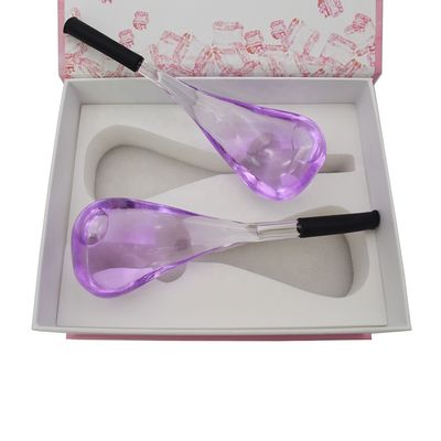 2024 IJssfeer Glas Beauty IJsscherm Gezichtsmassage Hulpmiddelen Paarse massageball voor Vrouw Ogen Nek Asmr van Popular Products