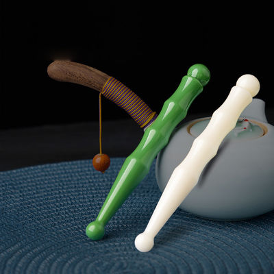 14.5cm Hars Double Head Acupoint Stick voor gezichtsmassage en Lymfatische Stimulatie Tool