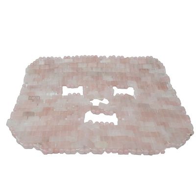 Gepolijst gezichtsmasker Natuurlijke edelsteen Jade Slaapmasker Roze kwarts Oog Anti-aging Warm of koud met behulp van steen