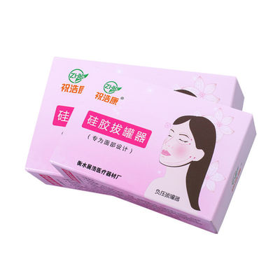 100% huishoudelijke siliconen Cupping Guasha schoonheidssalon exclusieve multi kleur Vier stukken set Gezicht Gua Sha Cupping voor de zorg