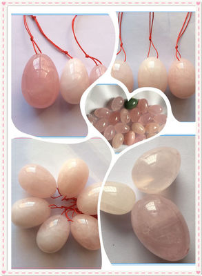 Middelgrote Rozenkwarts Yoni Eggs 2024 Trending Product voor Rehabilitatietherapie